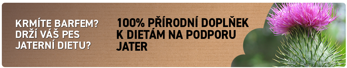 100% Přírodní doplňky stravy pro psy na jaterní dietu